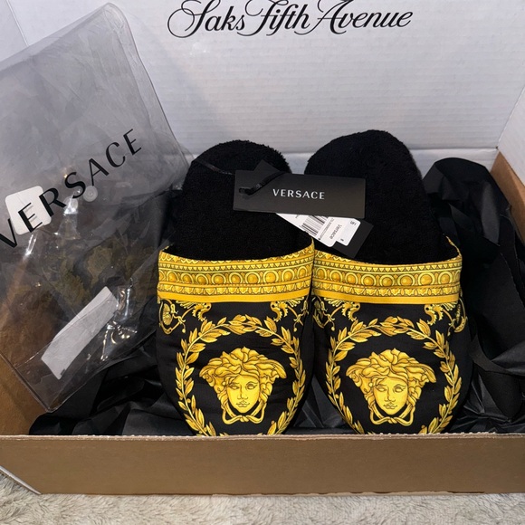NWT Versace Baroque Slippers - Picture 2 of 5